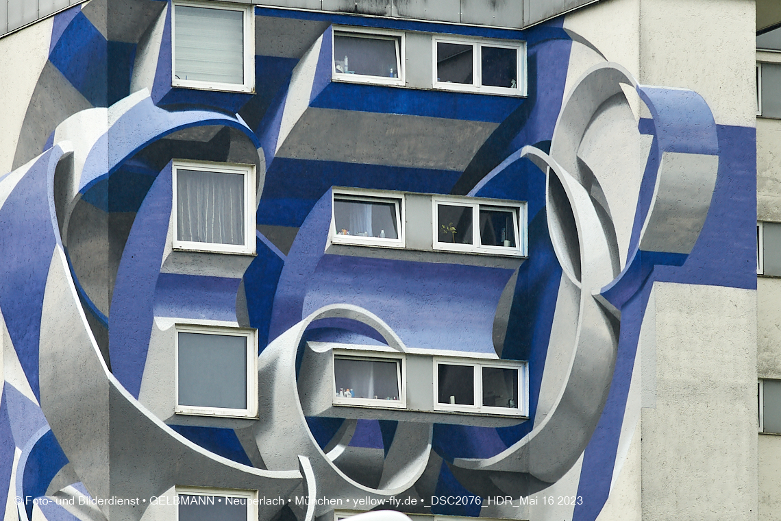 16.05.2023 - Graffiti am Karl-Marx-Ring 75-83 in Neuperlach